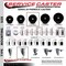 Service Caster 4'' Phenolic Wheel Swivel 7/8'' Square Stem Caster Set 2 Brakes, 4PK SCC-SQ20S414-PHS-PLB-78-2-S-2 - alternate 5